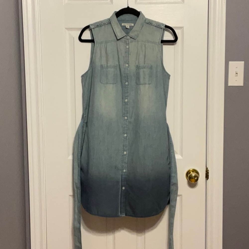 American Eagle Ombré Denim Dress